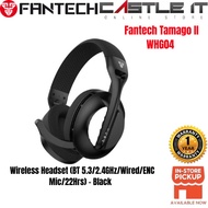 Fantech Tamago II WHG04 Wireless Headset (BT 5.3/2.4GHz/Wired/ENC Mic/22Hrs) – Black / White