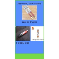 MysteryHero BBQ Accessories BBQ Stuff- BBQ Clip BBQ Brush BBQ Stick Skewer