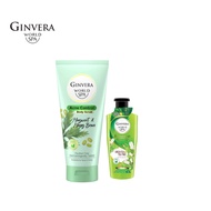 [BUY 1 FREE 1] Ginvera World Spa Mugwort & Mug Bean Body Scrub (200ml) + FREE Green Tea Shower Scrub