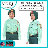 BAJU KEMEJA TKRS TUNAS KRS NO.3 LENGAN PANJANG TUNAS KADET REMAJA SEKOLAH TKRS NO.3 SET KRS