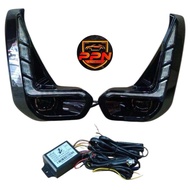 ไฟเดไลท์ + ไฟตัดหมอก led แสงขาว Revo 2020 ฝาครอบไฟตัดledพร้อมไฟเดไลท์ มีไฟเลี้ยววิ่ง sportlight drl 