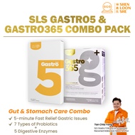 SLS Gastro5 & Gastro 365 Probiotics Combo Pack 益多宝 胃多宝 胃风胃酸胃