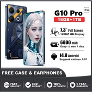 Original GT10 Pro 5G Malaysia Set 1 Year Warranty HP Murah Big Screen 7.3 Inch 16GB+1TB 6800mAh Andr