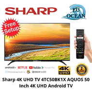 Sharp 4K UHD TV 4TC50BK1X AQUOS 50 Inch 4K UHD Android TV