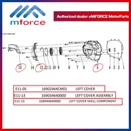 QJMOTOR AX200S LEFT COVER WITH ASSEMBLY SHELL COMPONENT ORIGINAL QJMOTOR