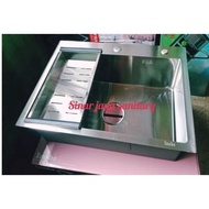 Kitchen sink 6045 stainless sus 304 "inobe" / 304 stainless steel Kitchen sink