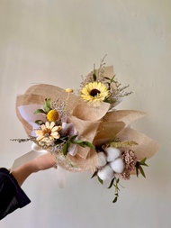 乾燥索拉畢業花束 小花束 乾燥花 畢業花