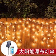 Lampu Berwarna-warni H4Iled Lampu Rentetan Air Terjun Suria Lampu Tirai Luaran Lampu Jalur Ais Kalis