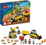 LEGO City Great Vehicles 60252 Construction Bulldozer Building Kit (126 Pieces)