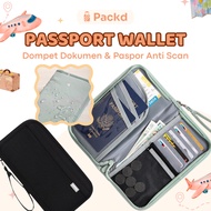 PACKD Passport Holder Wallet RFID | Passport Wallet | Boarding Pass Holder | Passport Travel Organiz