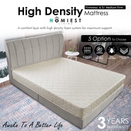 (Free Installation) Homiest 8" High Density Foam Mattress Medium Firm / Single / Super Single / Queen / King