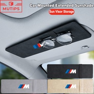 BMW M Car Mounted Extended Sunshade Adjustable Sun Visor Extension Plate Storage Clip For F30 F10 E9
