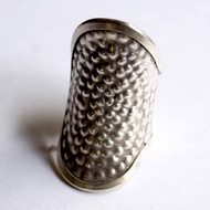 Ring modern silver Karen unique. beauty as a valuable souvenir. ring Size  8/P Adjustable แหวนเงินกะ