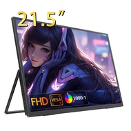 21.5inch Portable Monitor 75hz 100%srgb 1080p Ips For Laptop Xbox Ps4 / 5 Switch Tv Box Cell Phone P
