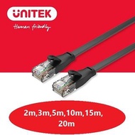 UNITEK-Cat 6 UTP RJ45扁平網路線-黑色