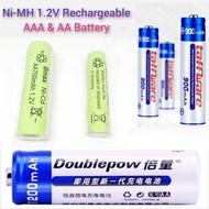 AAA A3 and AA A2 Rechargeable NiMH Battery 1.2V Ni-MH Battery