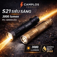 Camplos Super bright flashlight Manta Ray S21 3000 lumen handheld flashlight aluminum alloy waterpro