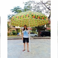 TENDA 260cm Flower Satin Beach Umbrella Cafe Umbrella/ 260cm Tent Umbrella/.