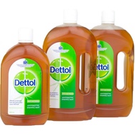 100% Dettol Original Highly Concentrated Fresh Antiseptic Liquid Disinfectant Cleaning (550 ml / 1L)