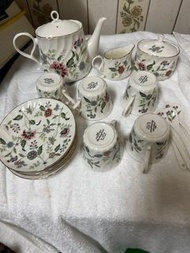 全新日本名瓷Exceed Bon Buckingham Keito 日本扇形茶杯碟套裝花卉下午茶咖啡杯、茶具組