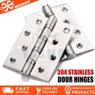 1Pairs 304 Stainless Door Hinges bisagra Silver W/Screw 4x3x2.0/2.5/3.0 mm