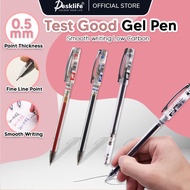 Test Good Pen Needle Tip Fineliner Gel Pen 0.5mm Black Blue Red G-2501(C) -(1s/Pcs) Zhi Xin Pen Tulis Stationary