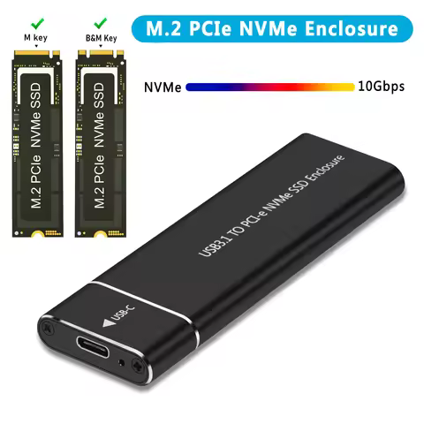 NEW M.2 NVMe SSD Enclosure Adapter 10Gbps USB C 3.1 Gen2 NVMe Case External Enclosure NVMe Reader fo