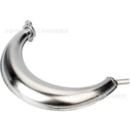 Mini Bicycle Accessories Two-Chong Engine 49CC-80CC Banana Exhaust Pipe Muffler Chimney Iron Exhaust