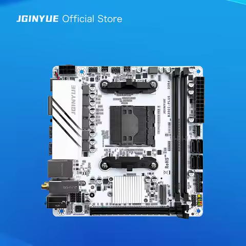 JGINYUE B350 AM4 Motherboard mini itx supports Ryzen2000-4000 series CPU EXPO DDR4 RAM Desktop PC Wi