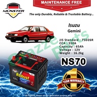 Münster Robust MF CMF NS70 | NS70R | 75D26R (65AH) Car Battery Bateri Kereta for Isuzu Gemini