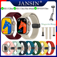 Dây Đeo Đồng Hồ Thông Minh H11 Ultra 49mm H11 Ultra Plus Seri 8 Dây đeo khóa gập từ tính silicon chí