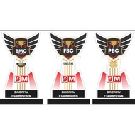 Trophy/Piala/Plakat/MLBB/FF/PUBG/Bahan Akrilik 5MM 15CM × 10CM