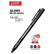 GSOFT GLORY RETRACTABLE BALL PEN(0.5/0.7MM) 1PCS