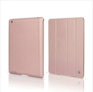 Jisoncase Protective Leather Smart Cover Stand for iPad 2 3 New iPad Pink_home tech