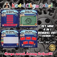 SET BANNER MINI 4 IN 1 BENGKEL RBT