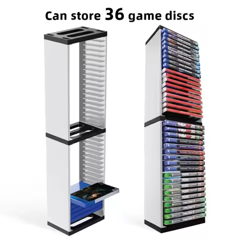 DATA FROG Video Game Storage for PS5/ PS4/ PS3/ Xbox Series S X/Xbox Game Shelf Organizer for PS DVD