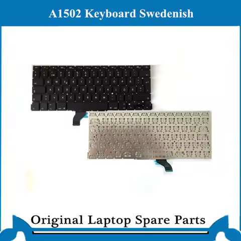 Original New Keyboard for Macbook A1502 Keyboard Sweden Swedish Keyboard 2013-2015