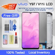 Original LCD with Frame Compatible For VIVO V11i / Y97 LCD Display Touch Screen Digitizer Skrin With Free Tool