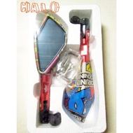 [HALO MOTORS] Motorcycle CNC Mirror with Design