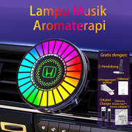 Parfum Mobil Mewah Lampu LED RGB Lampu Equalizer Audio Spectrum Sensor Suara RGB Music Music Rhythm
