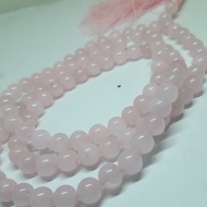 8mm 99-bead rose quartz stone prayer beads