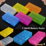 CHEESELY 18650 Battery Box, Anti-slip Coloful Battery ,  4 AA AA Portable Plastic Rechargeable Batte