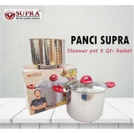 Supra 8QT Steamer Pot With Glass Lid