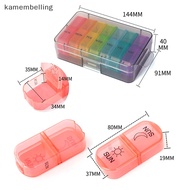 KAM Weekly Portable Travel Pill Cases Box 7 Days Organizer 14 Grids Pills Container Storage Tablets Drug Vitamins Medicine Fish Oils n