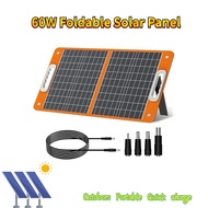 60W portable foldable solar panel 18V multi-purpose high-efficiency solar panel charger with bracket