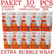 BOHLAM LED GARANSI 2 TAHUN / LAMPU LED CAHAYA PUTIH FSL PAKET 10PCS 14W