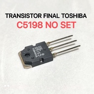 1 TOSHIBA TRANSISTOR 2SC5198 C5198 C 5198 NO SET RRT