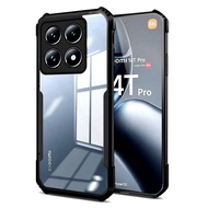 Mi 14T/Mi14T Pro(พร้อมส่งในไทย)เคสกันกระแทกขอบสีหลังใสXiaomi 14T/Xiaomi 14T Proตรงรุ่น