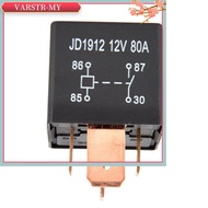 【VARSTR⭐】Waterproof Heavy Duty Relay 4Pin DC 24V 12V 80A JD1912 Automotive Car Relay