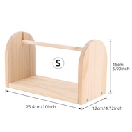 QJH Single Revolving Yarn Ball Holder - Wooden Crochet Yarn Holder or Storage - Crochet Yarn Ball Kn